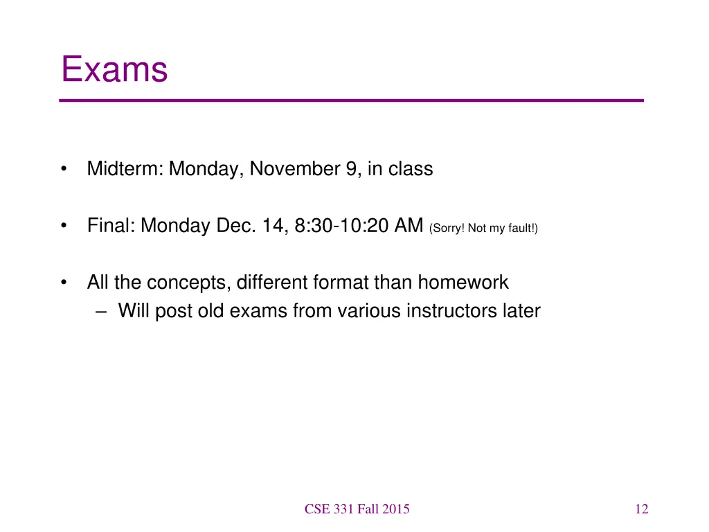 exams