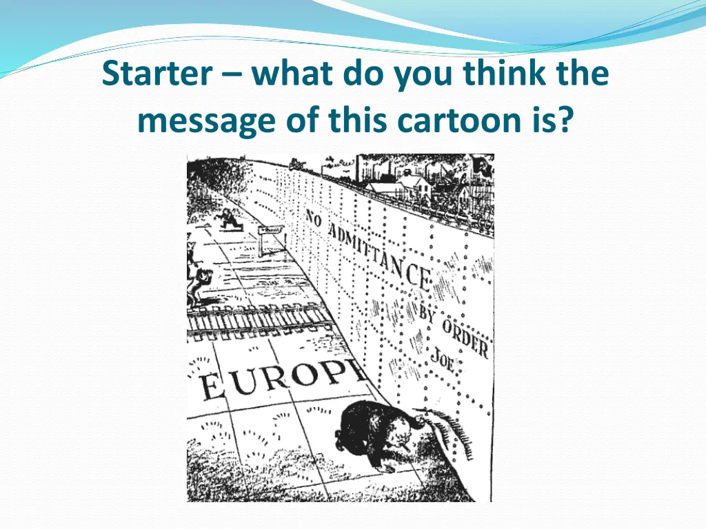 starter what do you think the message of this