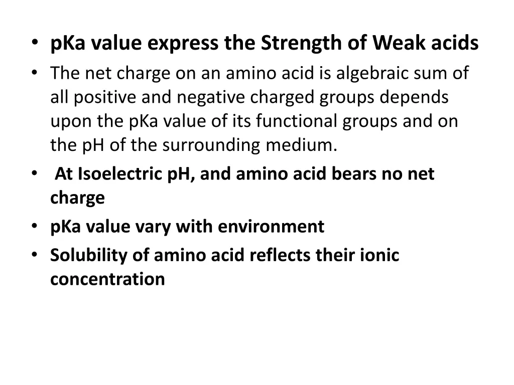 pka value express the strength of weak acids
