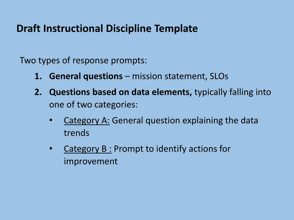 draft instructional discipline template