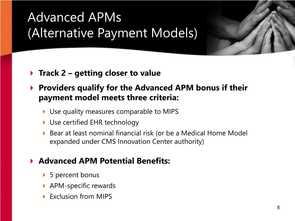 advanced apms alternative payment models