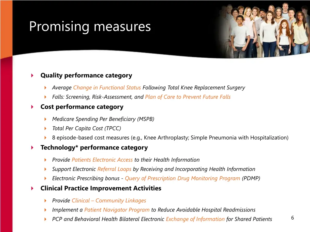promising measures