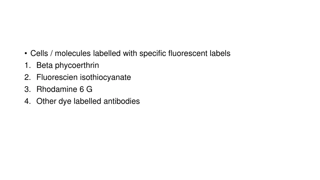 cells molecules labelled with specific