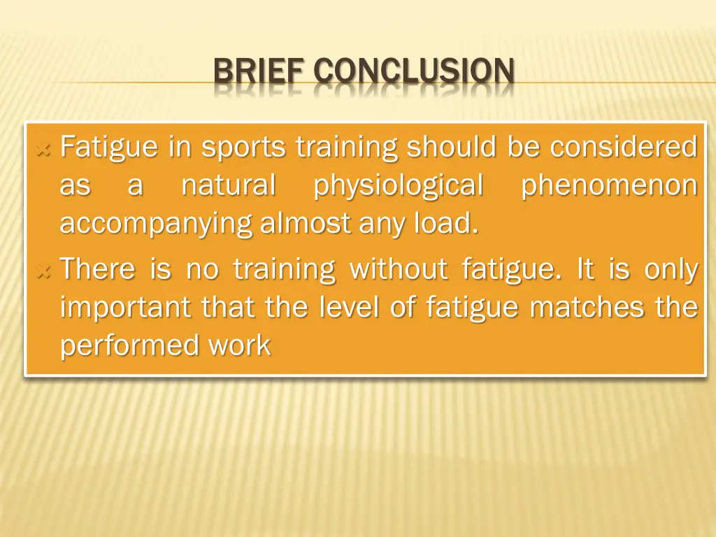 brief conclusion