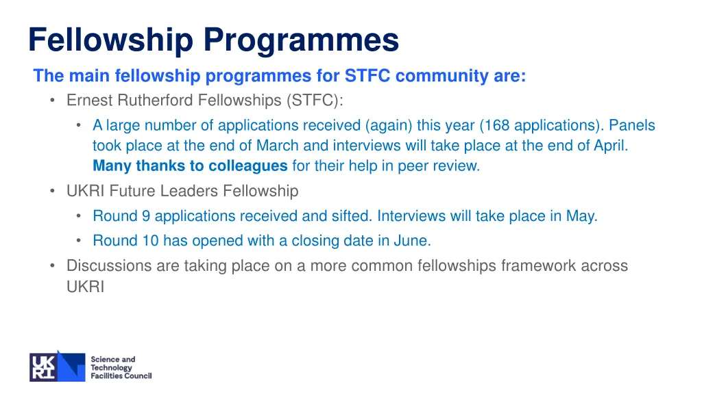 fellowship programmes the main fellowship