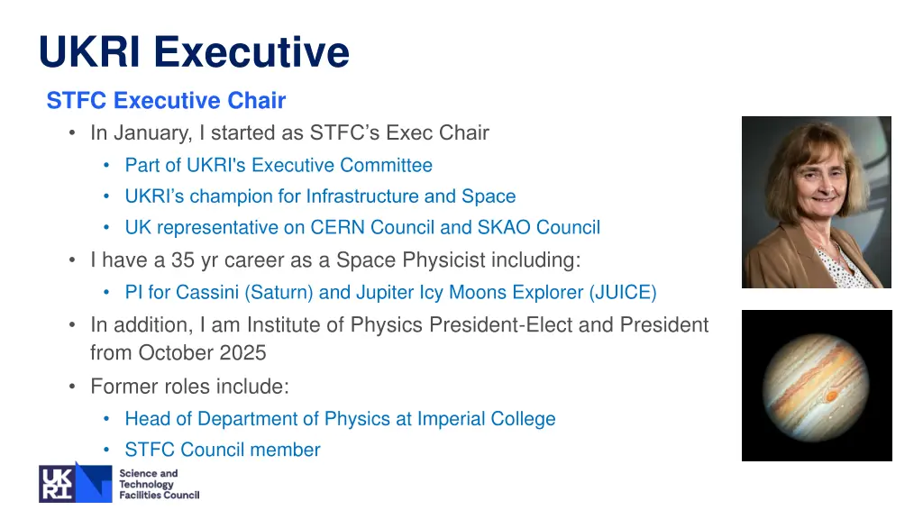 ukri executive stfc executive chair in january