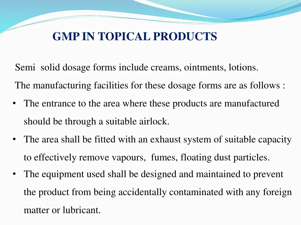 gmp in topical products