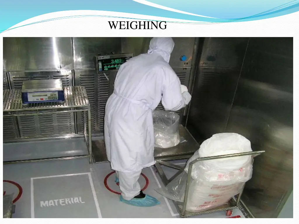 weighing
