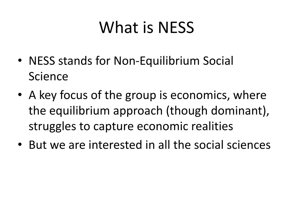 what is ness