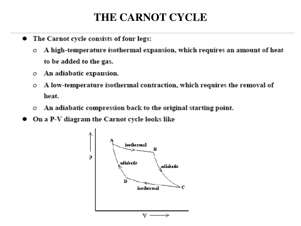 the carnot cycle