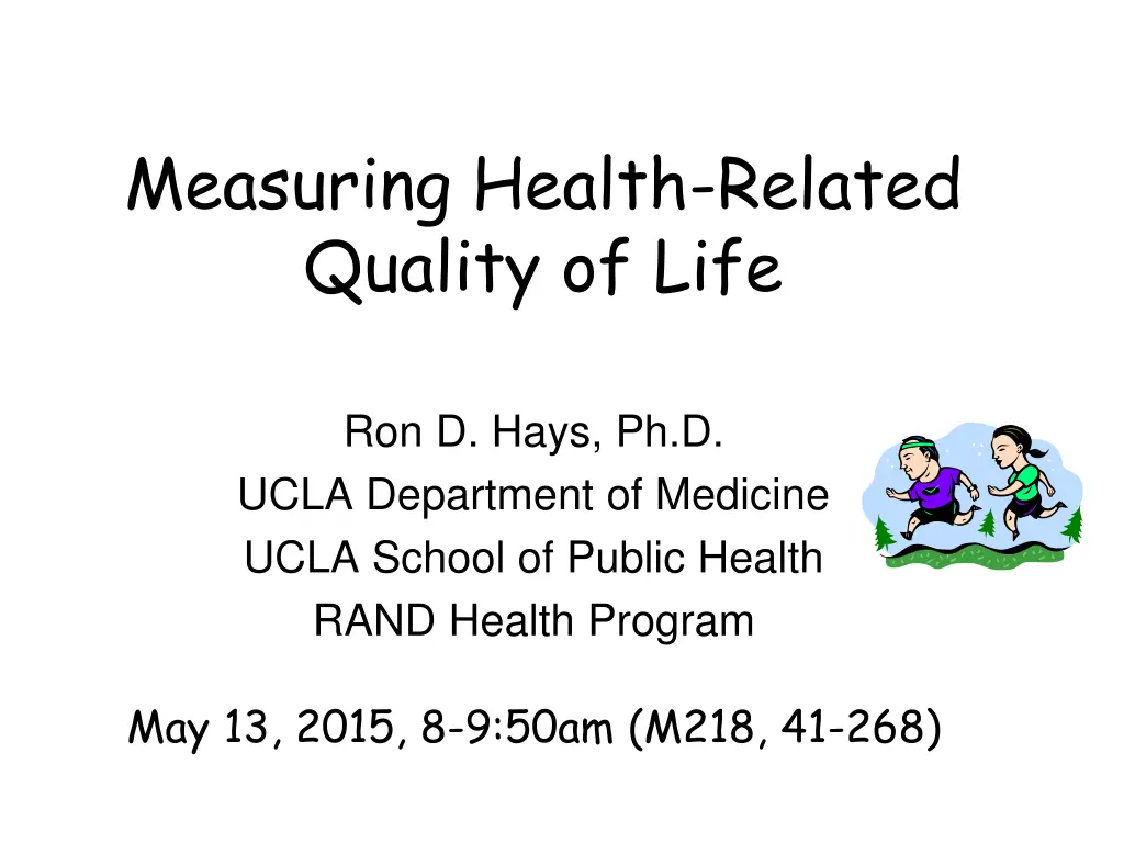 measuring health related quality of life