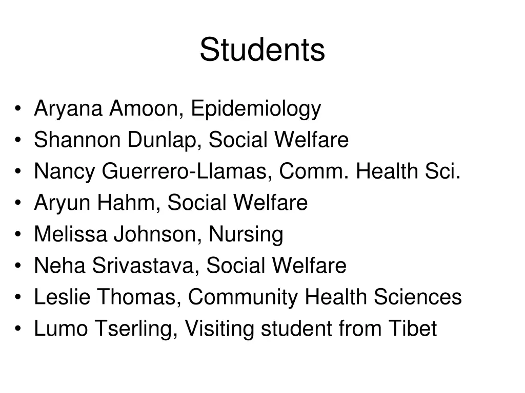 students
