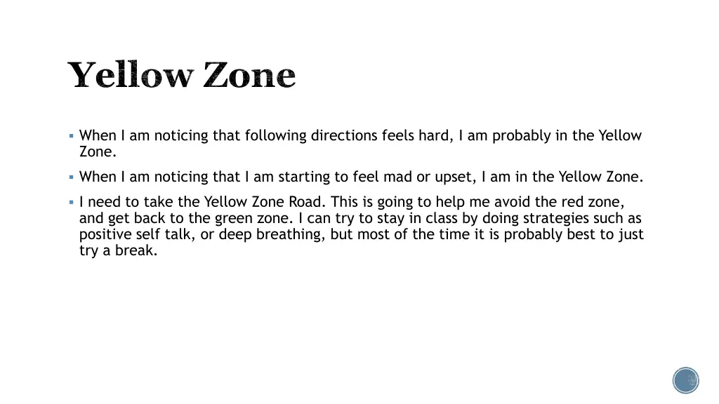 yellow zone 1