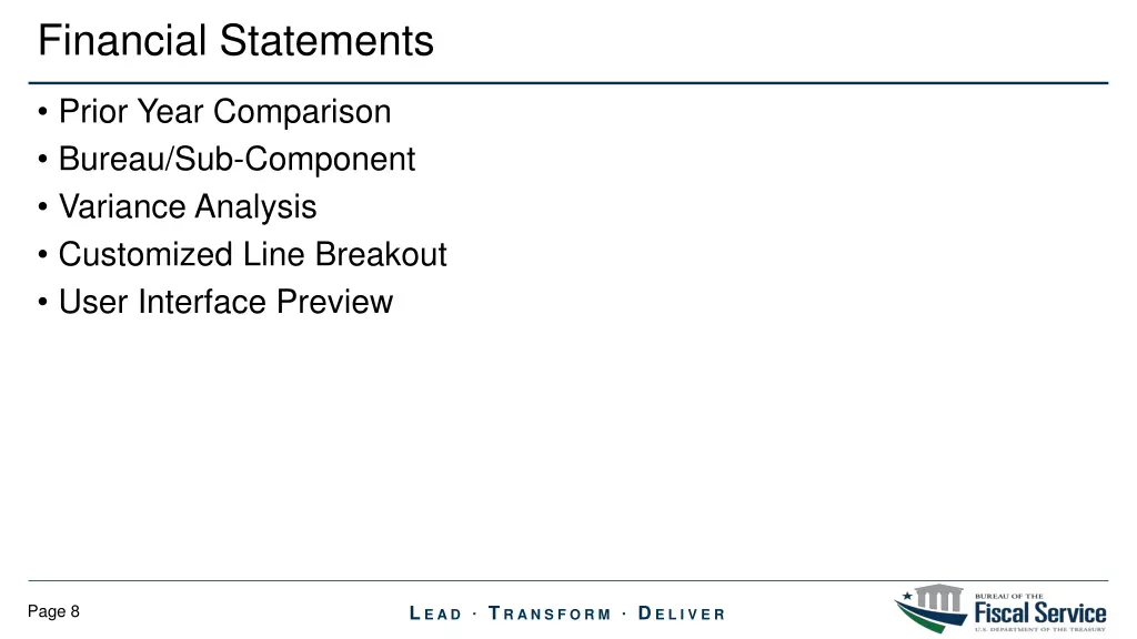 financial statements