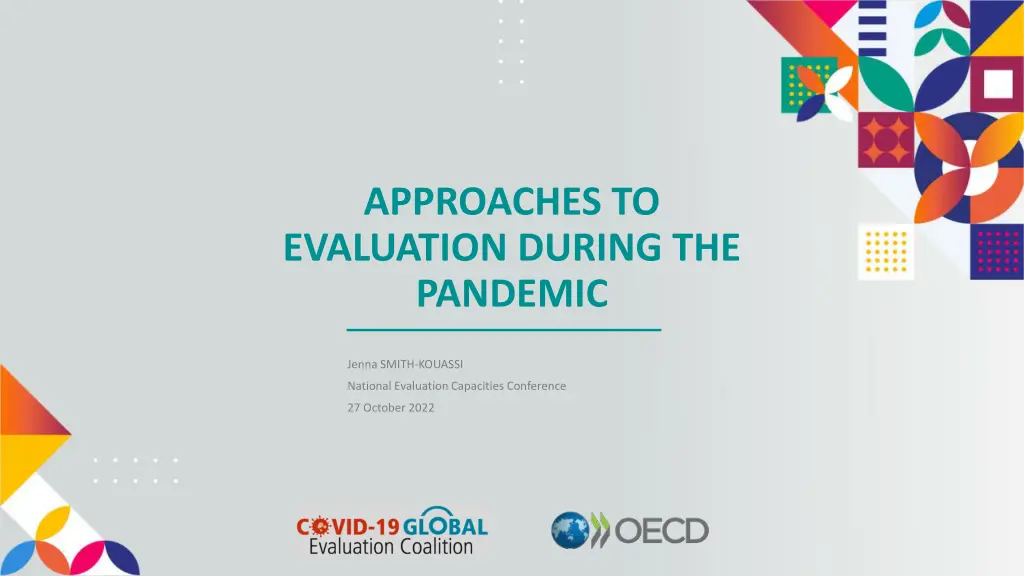 approaches to evaluation during the pandemic