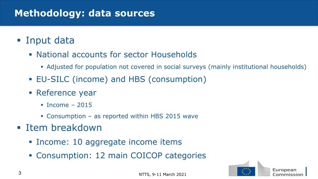 methodology data sources