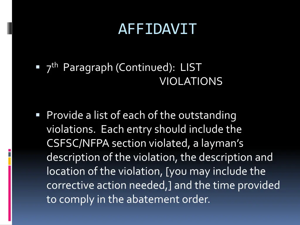 affidavit 9