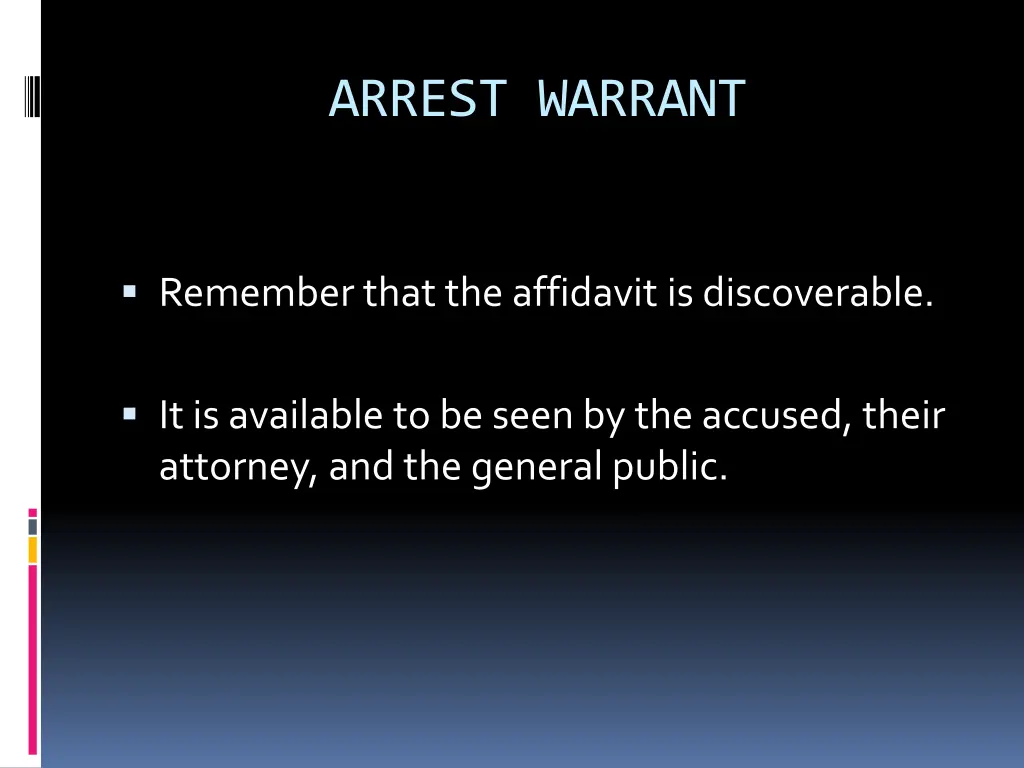 arrest warrant 1