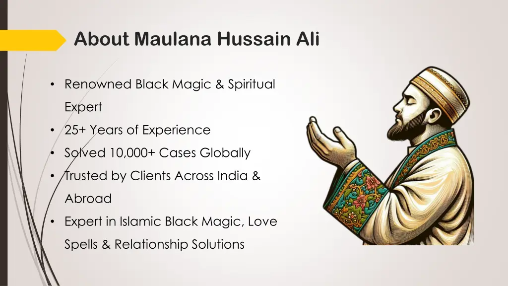 about maulana hussain ali