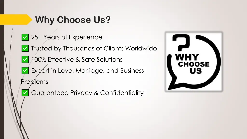 why choose us