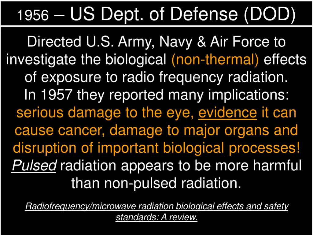 1956 us dept of defense dod