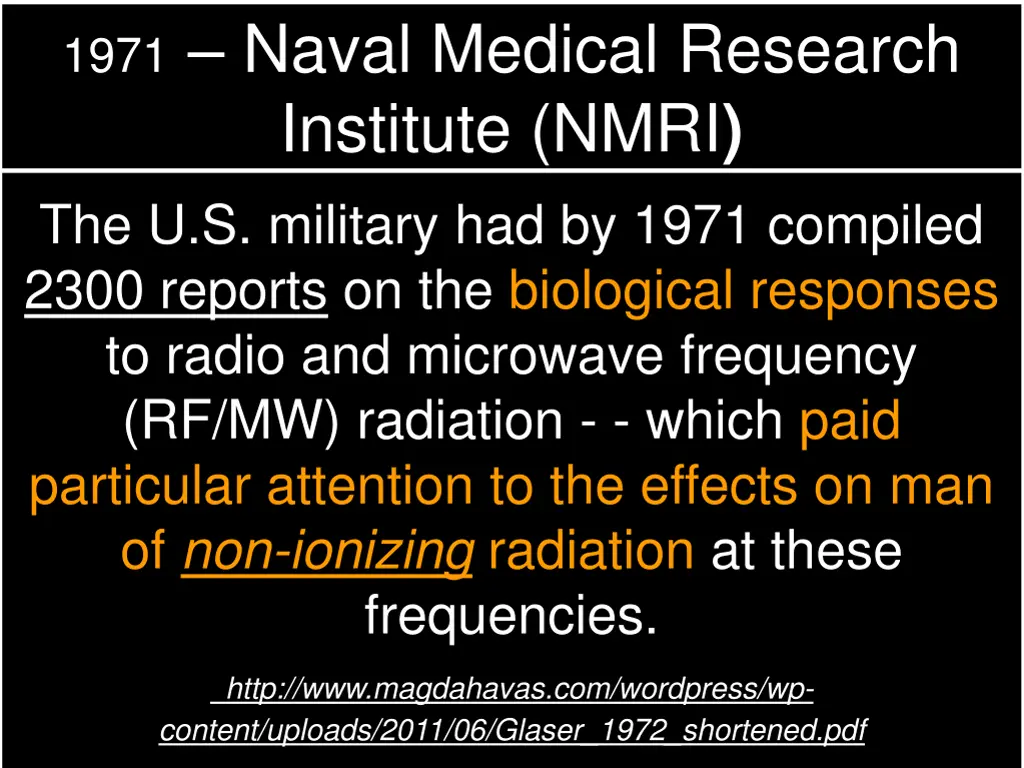 1971 naval medical research institute nmri