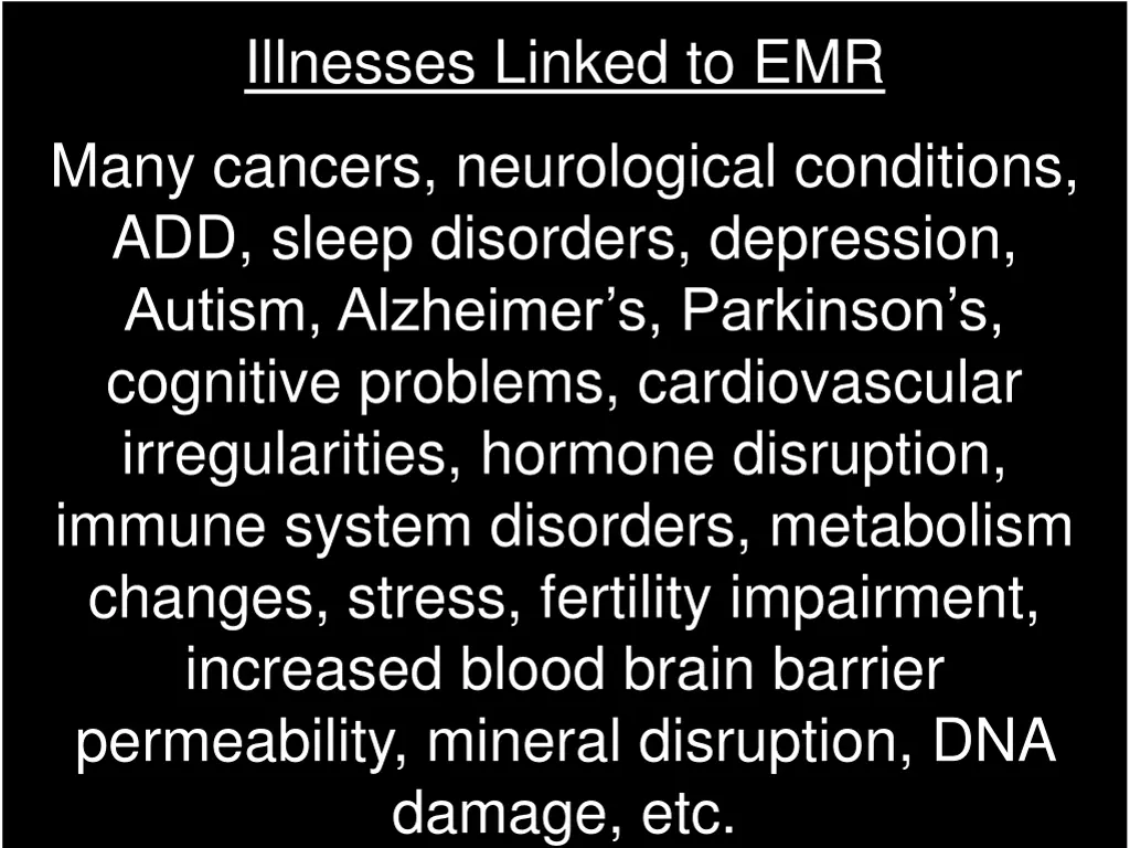 illnesses linked to emr
