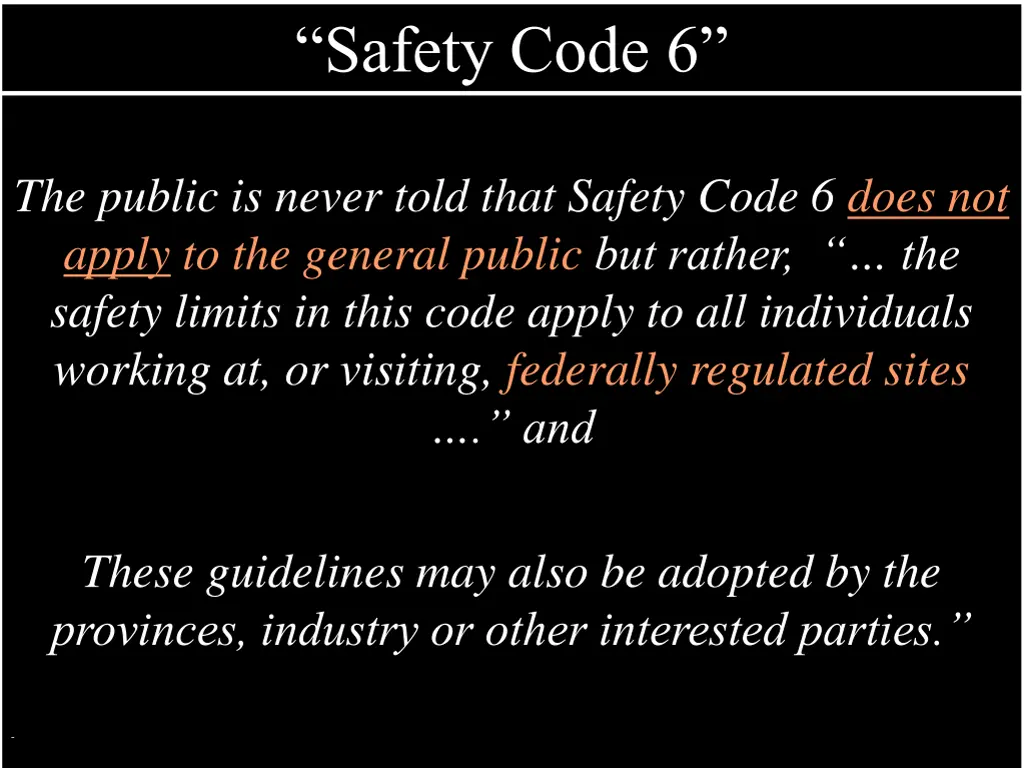 safety code 6