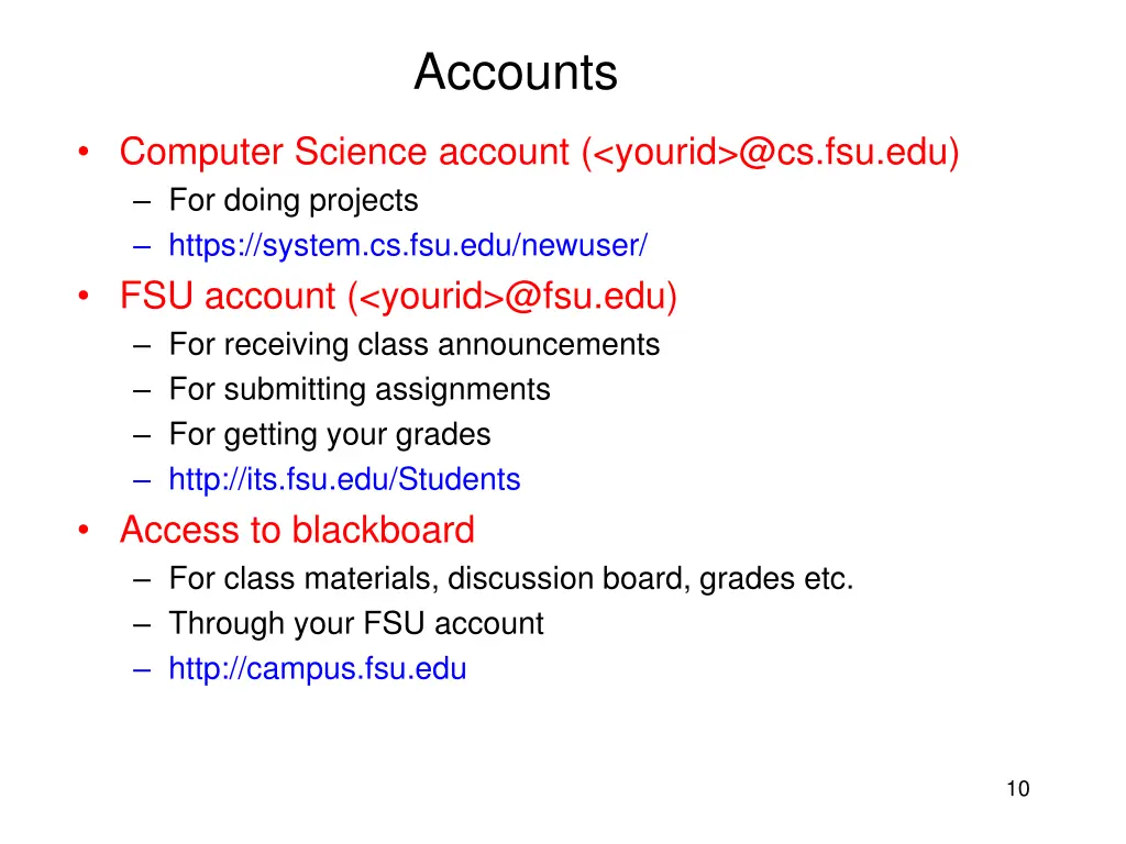 accounts