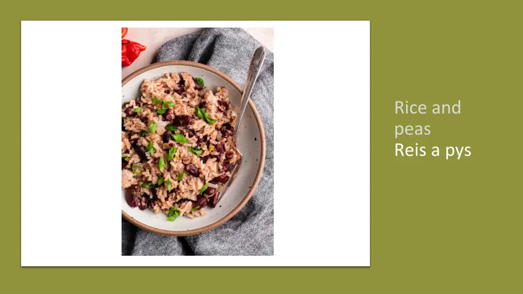 rice and peas reis a pys