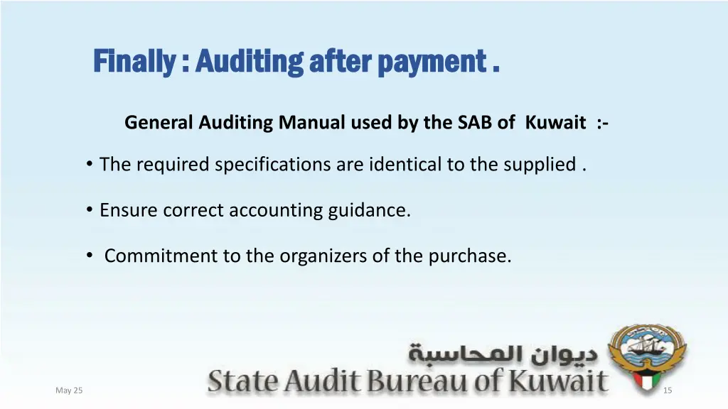 finally auditing after payment finally auditing 1
