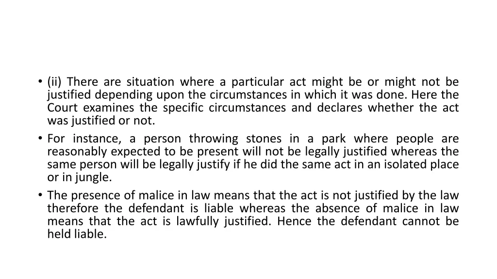 ii there are situation where a particular