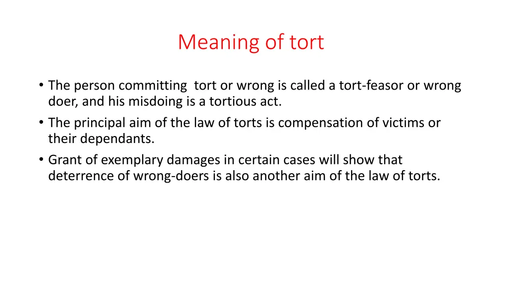 meaning of tort