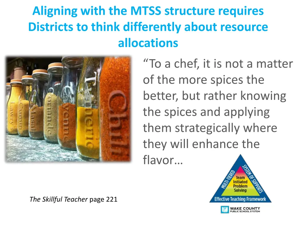 aligning with the mtss structure requires