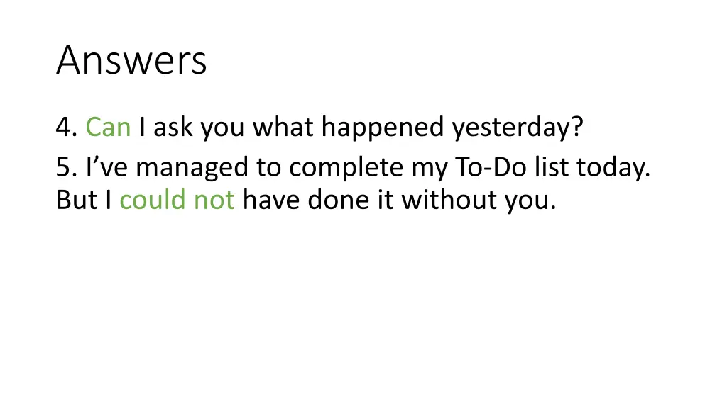 answers 1