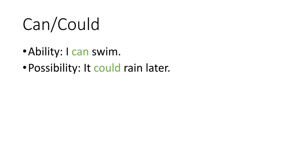 can could