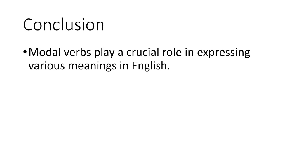 conclusion