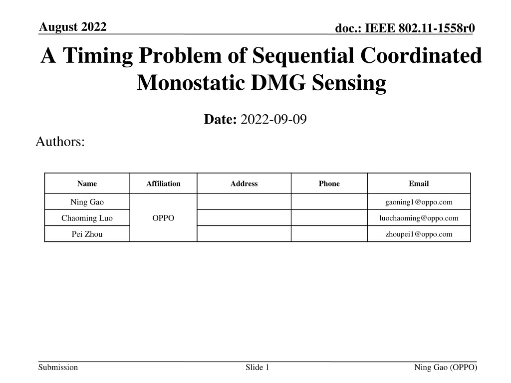 august 2022 a timing problem of sequential