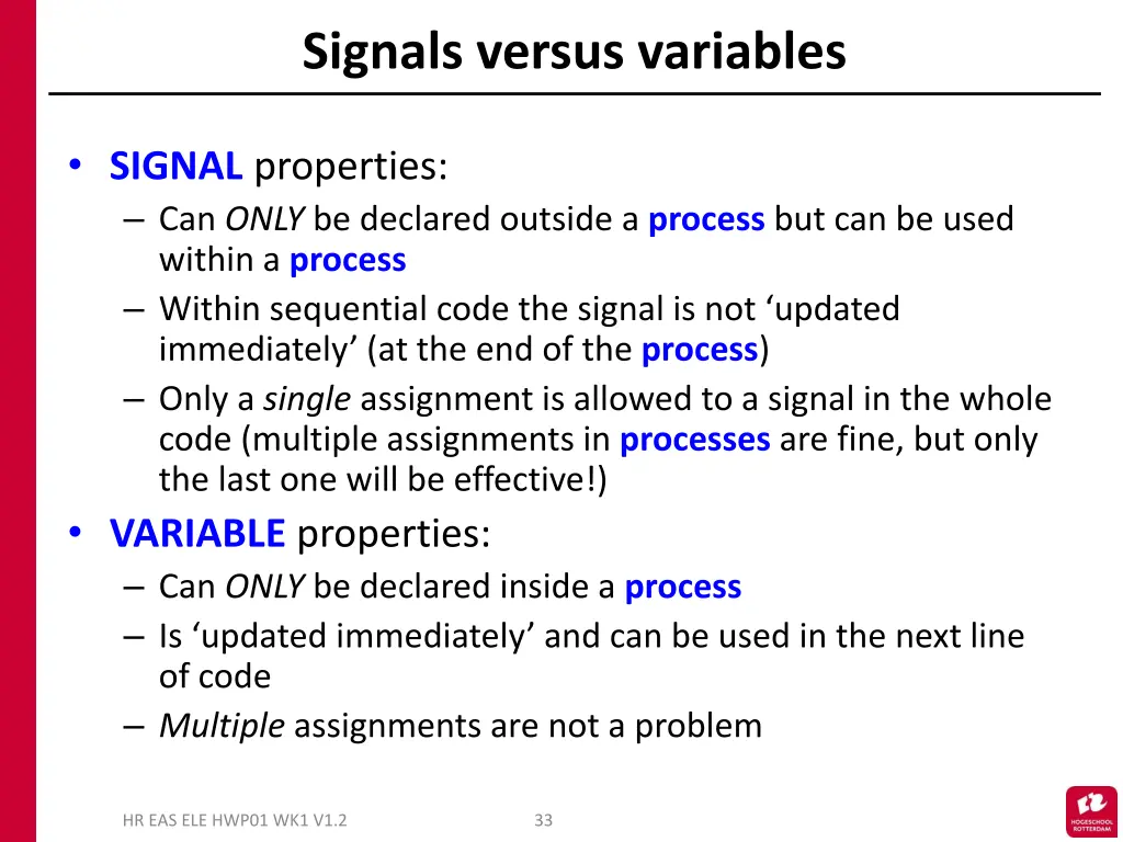 signals versus variables 1