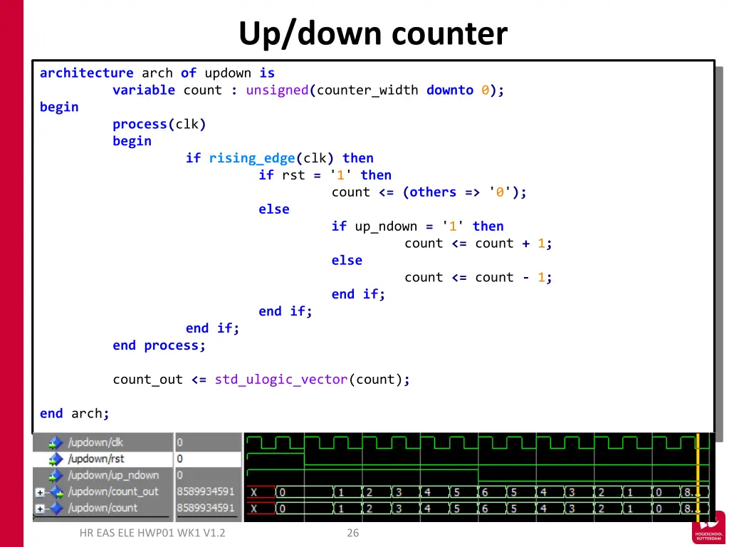 up down counter 1