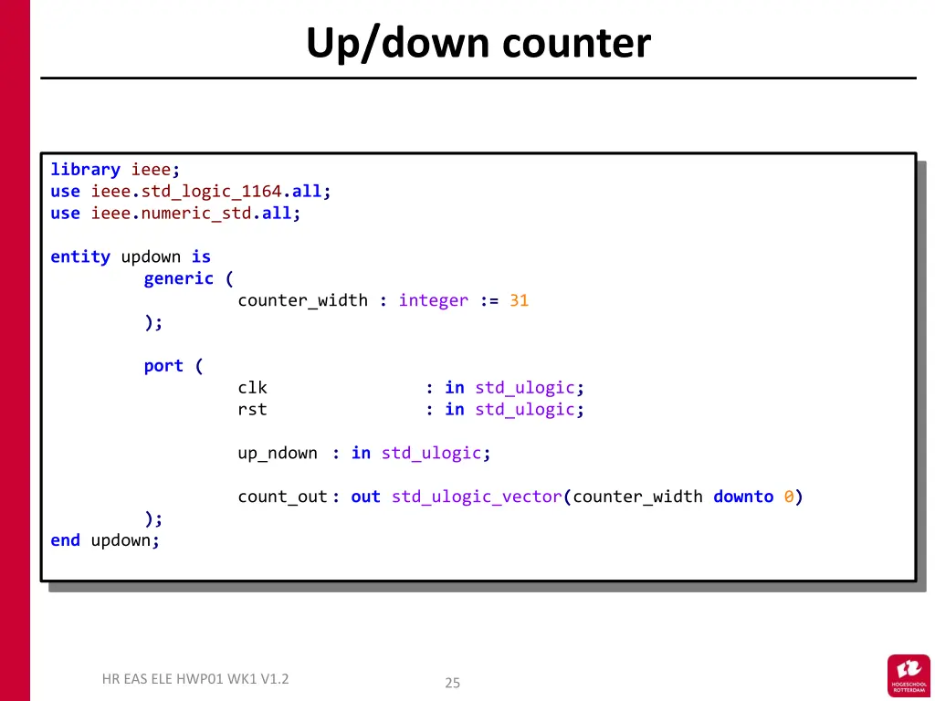 up down counter