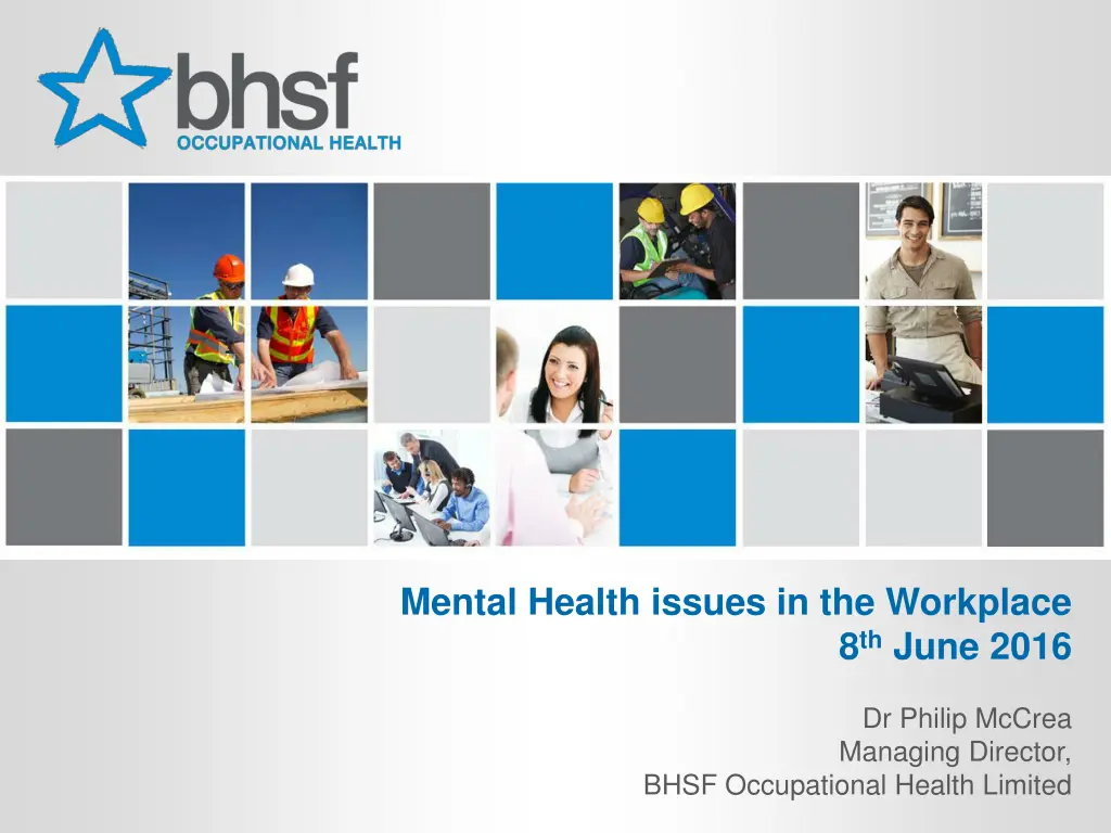 mental health issues in the workplace