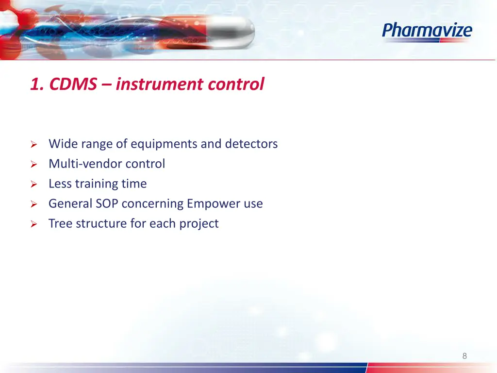 1 cdms instrument control