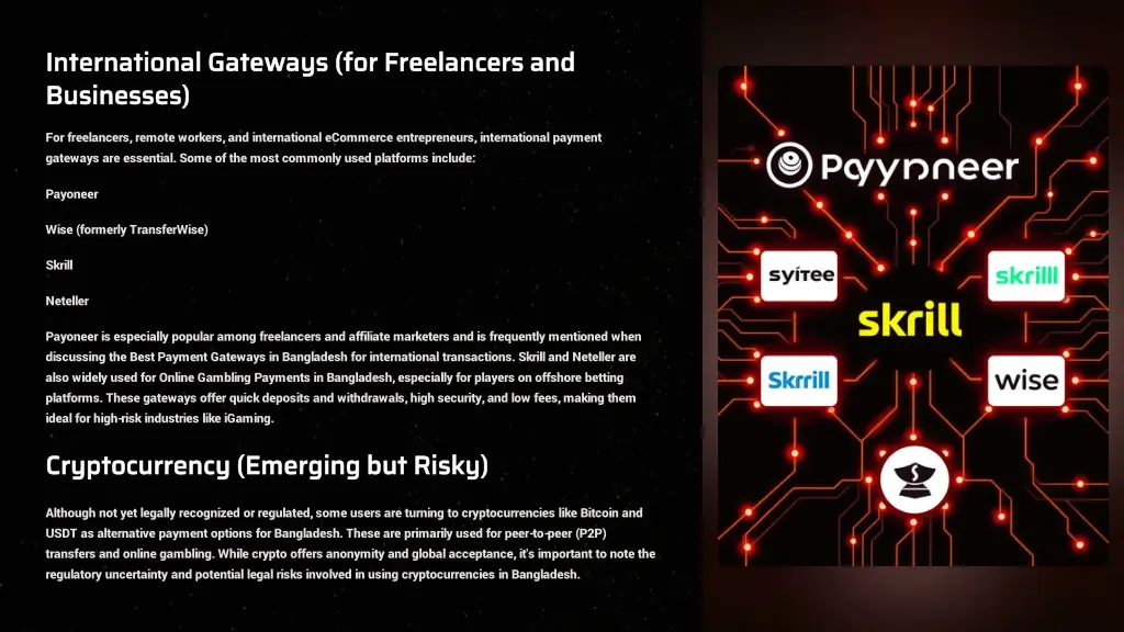 international gateways for freelancers