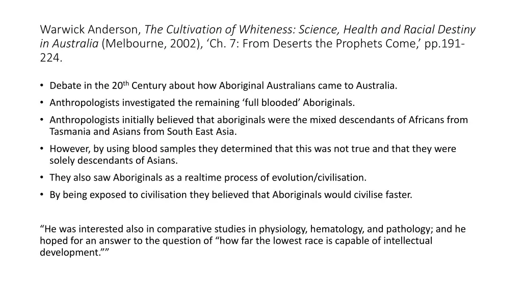 warwick anderson the cultivation of whiteness
