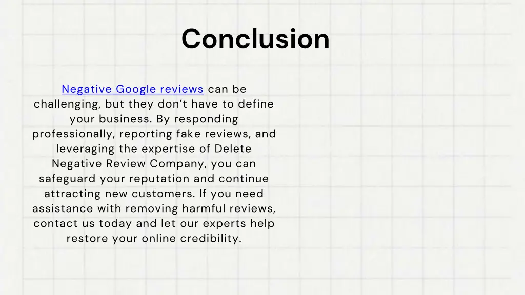 conclusion