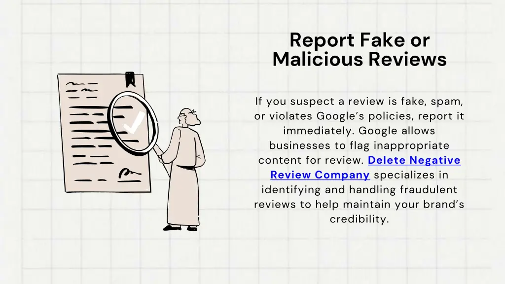 report fake or malicious reviews