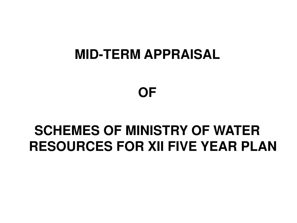 mid term appraisal