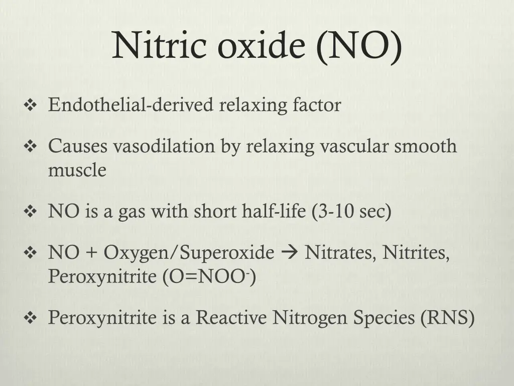 nitric oxide no