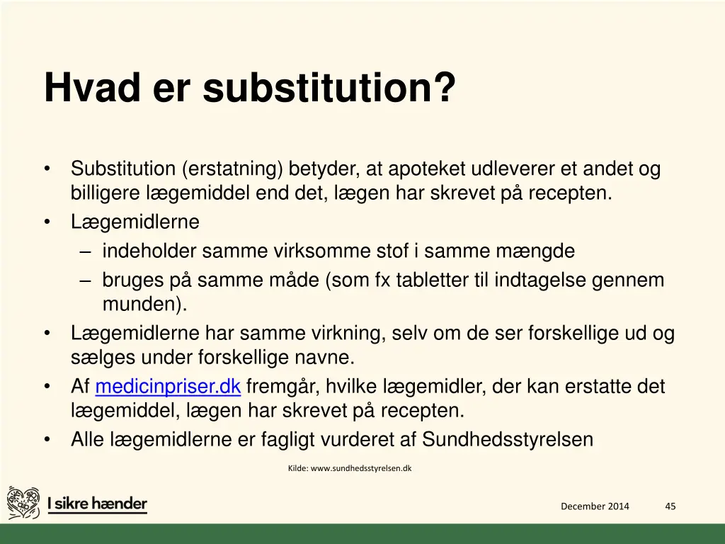 hvad er substitution